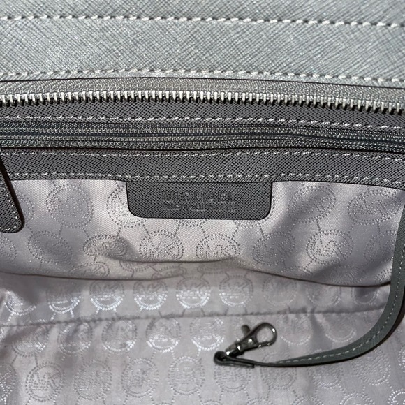 Michael Kors Selma Gray Leather Satchel Style 30T3SLMS2L - Picture 9 of 11